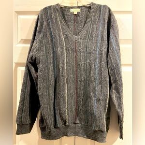 VINTAGE 90s Haband V Neck Sweater Size XL Mens Gray 1990s